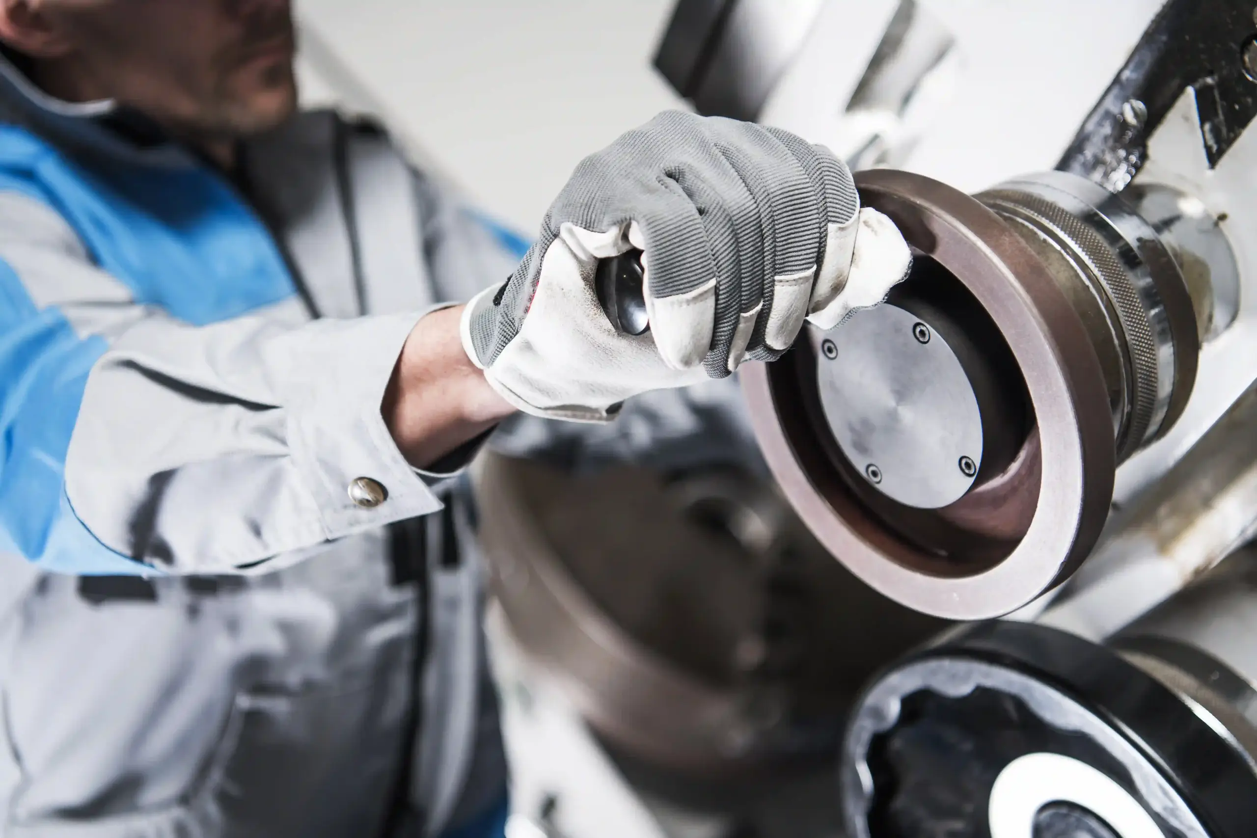Drehmaschine aus Metall